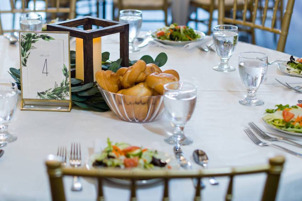 Plated and served meals