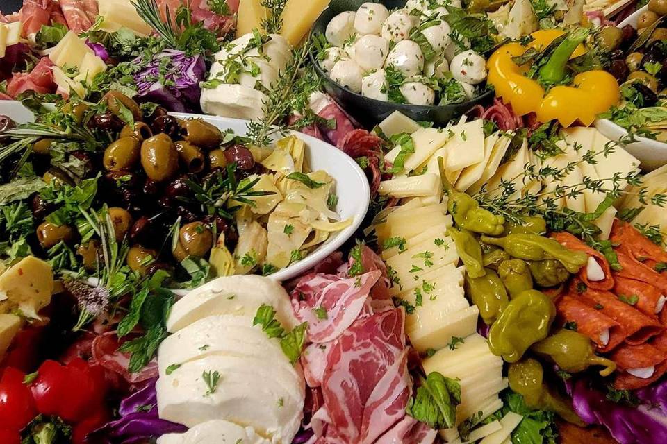 Antipasto displays