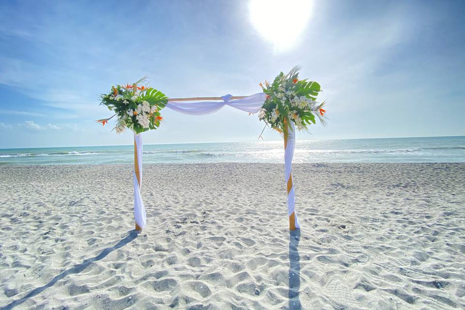 Tropical Island Wedding