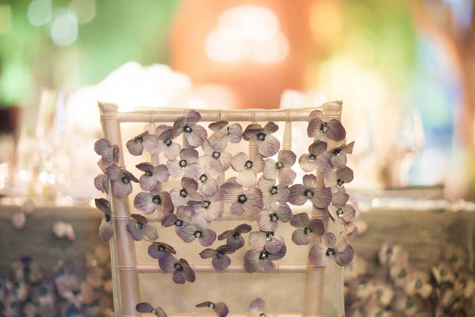 Garden themed reception