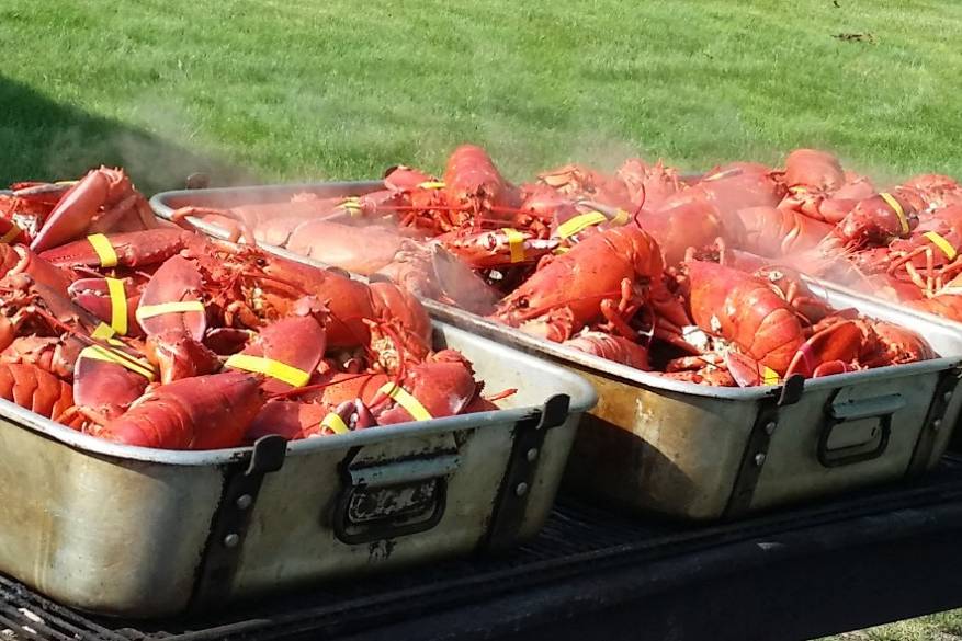 Lobsters on the Grill