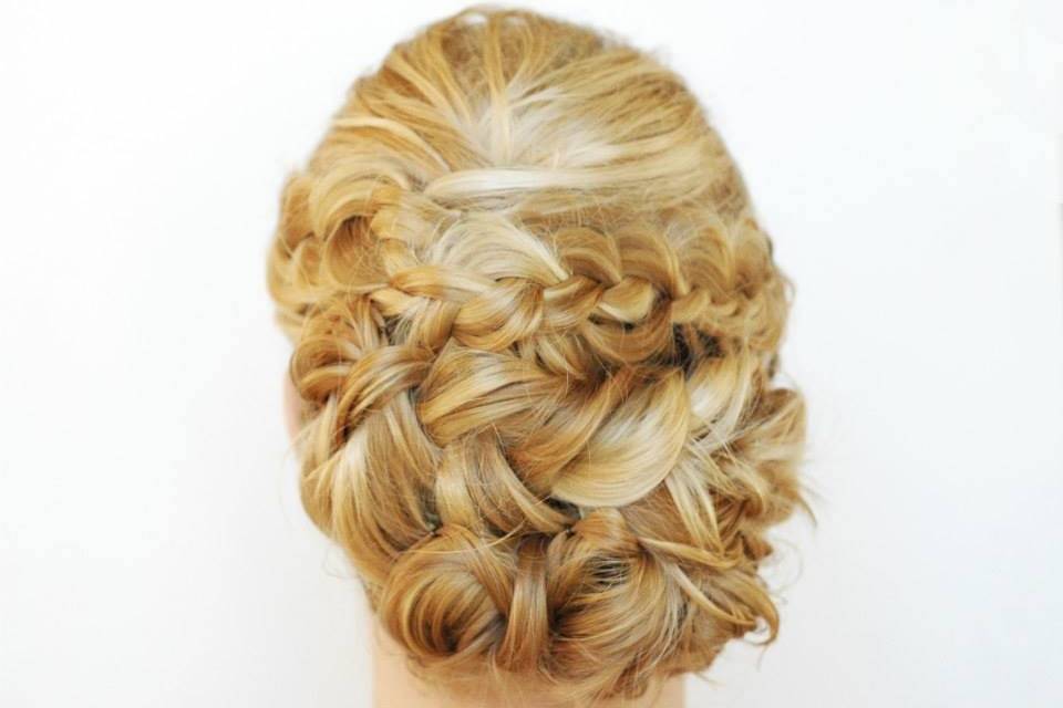 Braided updo details