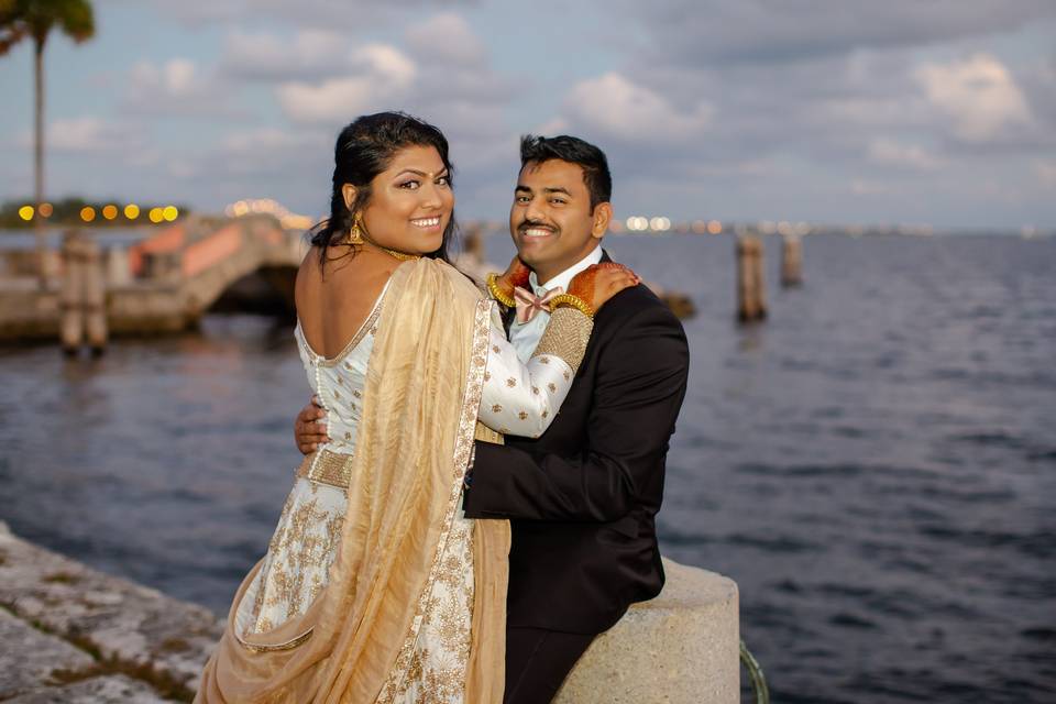 Indian couple, Vizcaya Miami