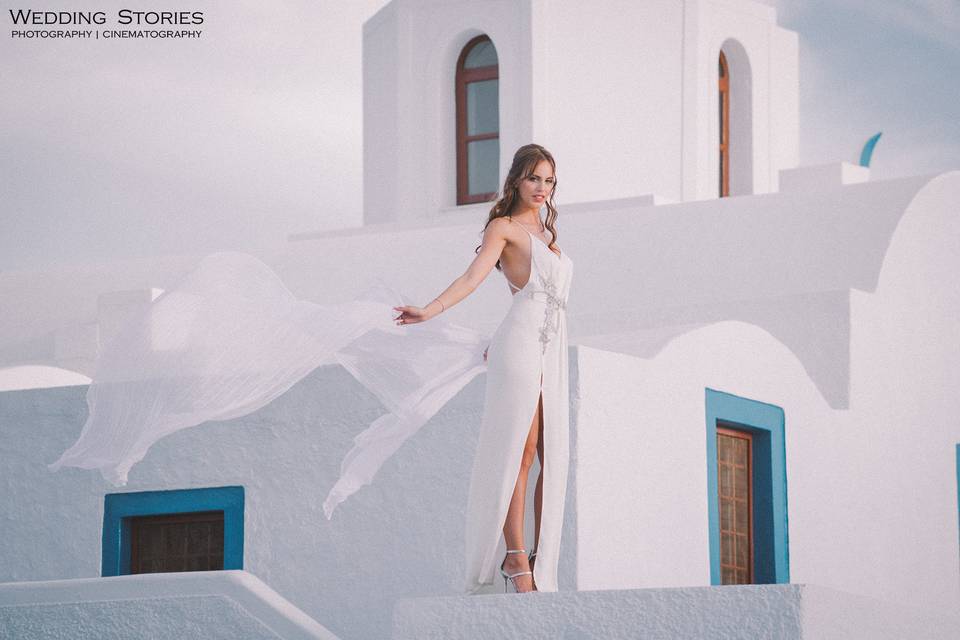 Wedding photography in Santorini.