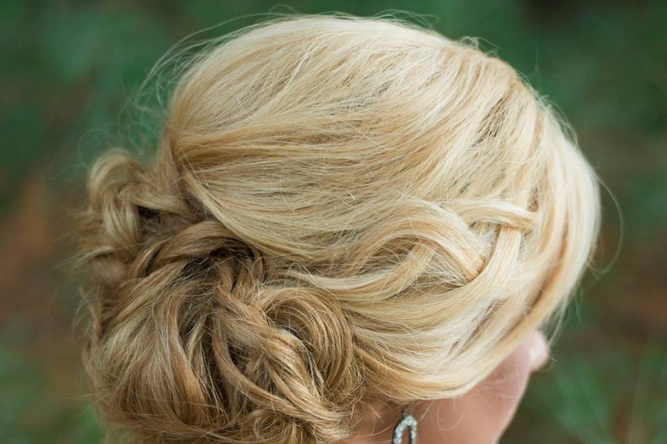 Bridal updo