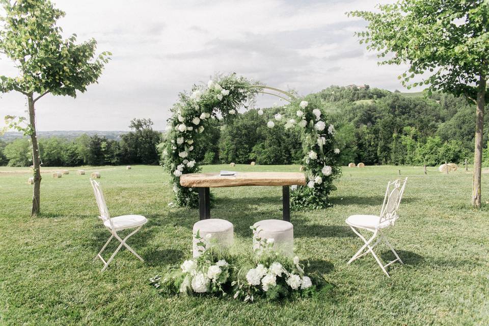 Ceremony set up