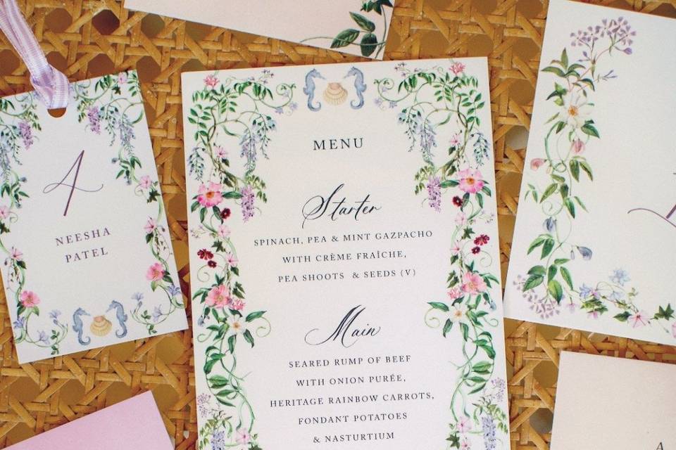Wedding stationery invite