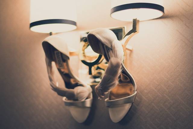 Wedding shoe detail