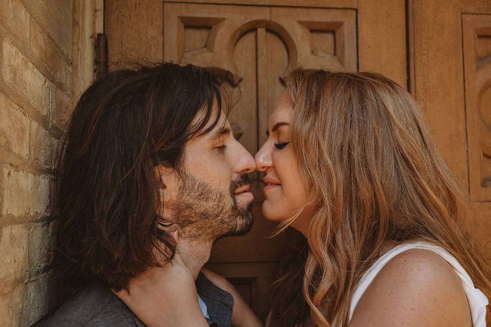 Engagement photo in Wisconsin