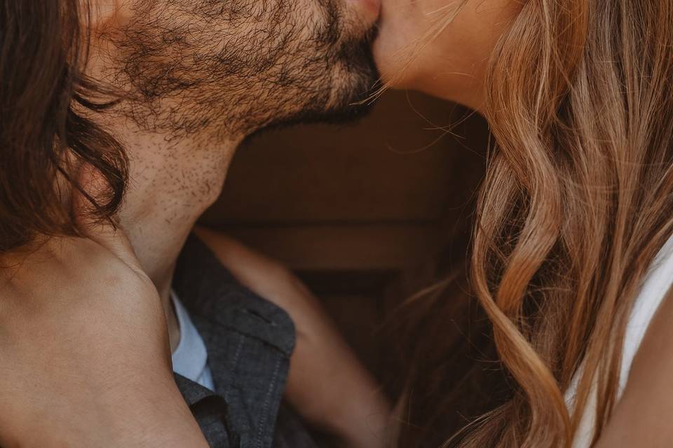 Engagement photo in Wisconsin