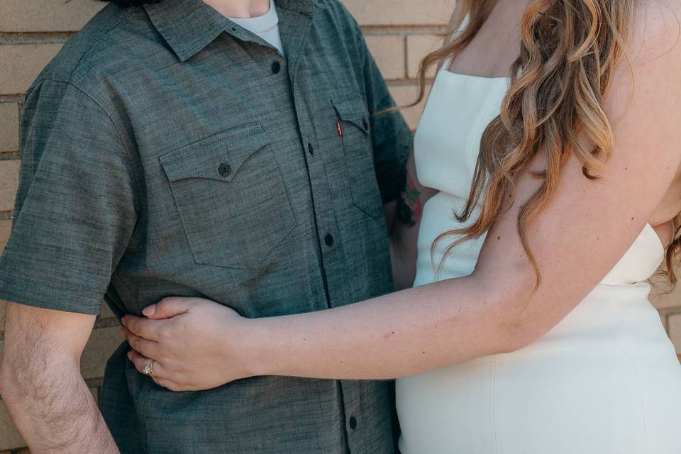 Engagement photo in Wisconsin