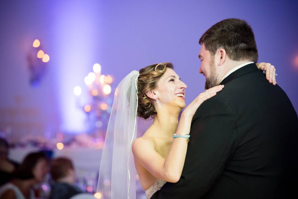 Couple first dance