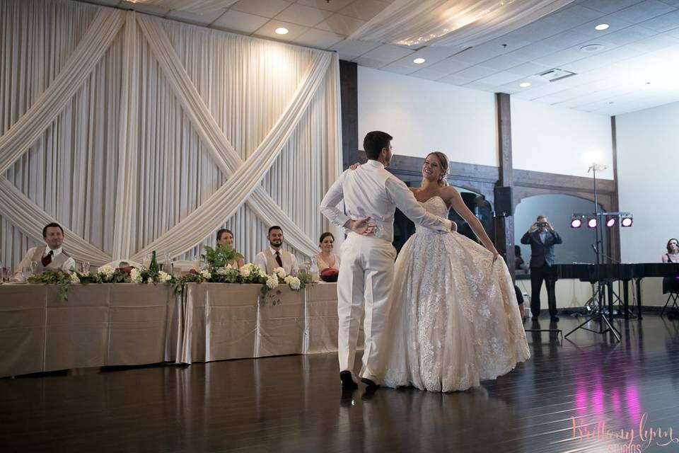 Couple first dance