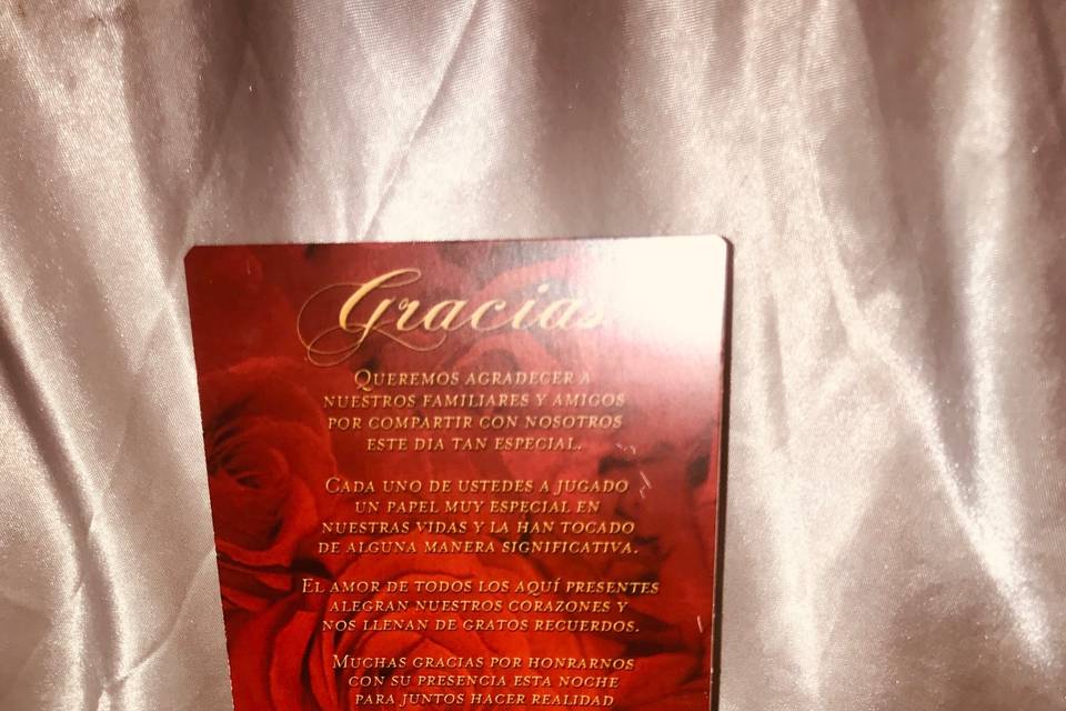 Thanks Cards in Spanish