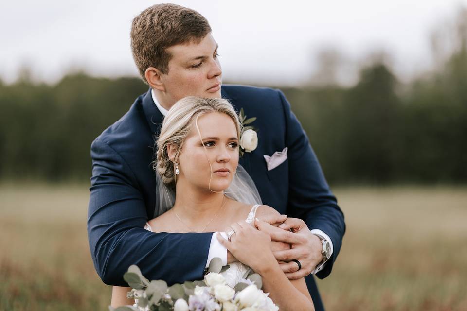 April bride and groom