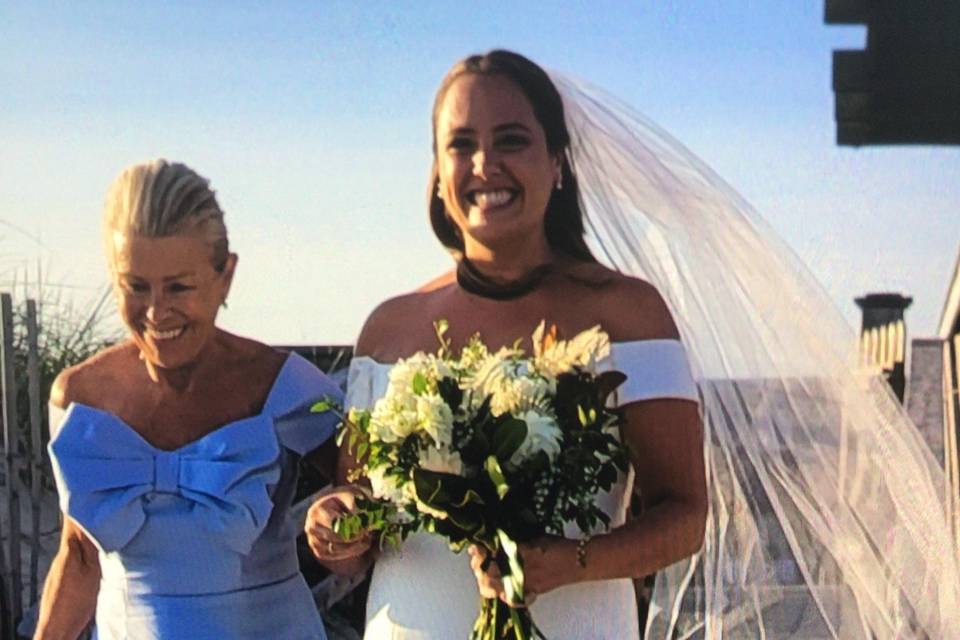 Bride with mother
