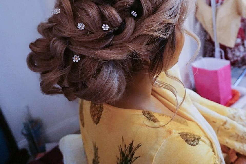 Braided updo