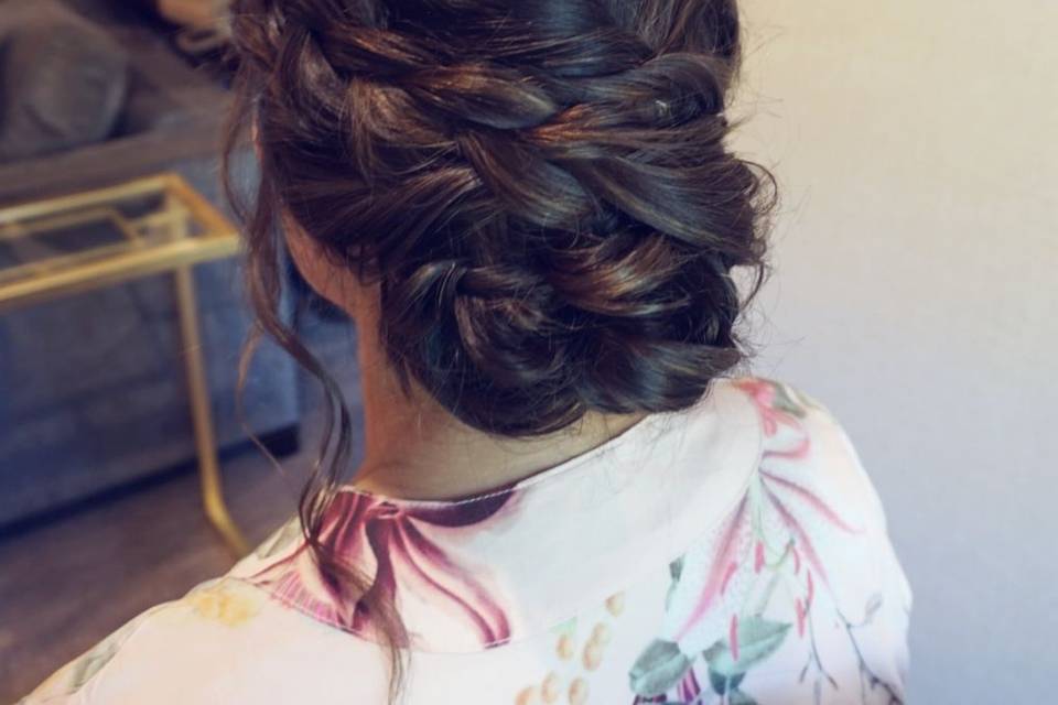 Romantic updo