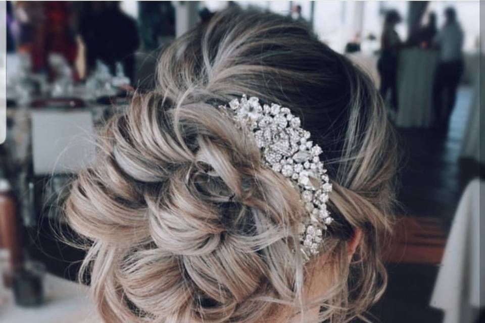 Voluminous updo