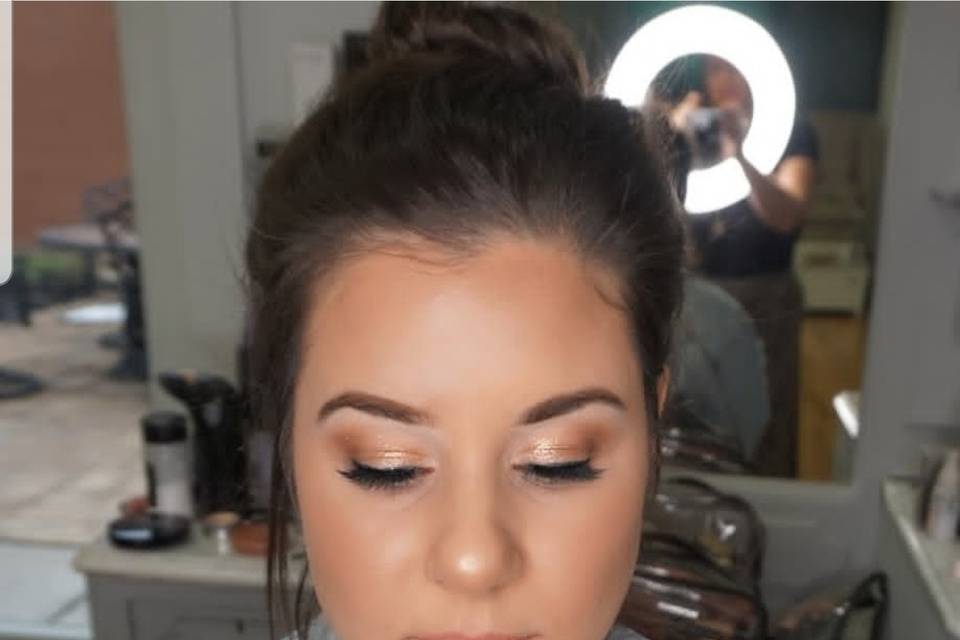 Rose gold look