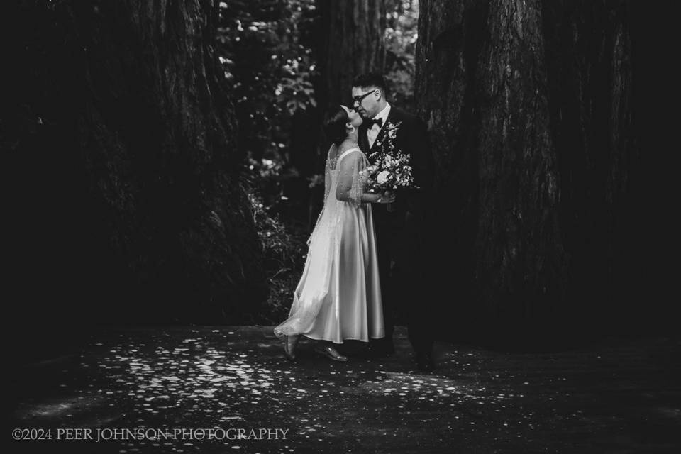 Couple in the forest.