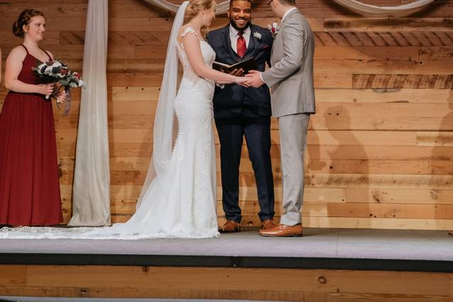 At the altar