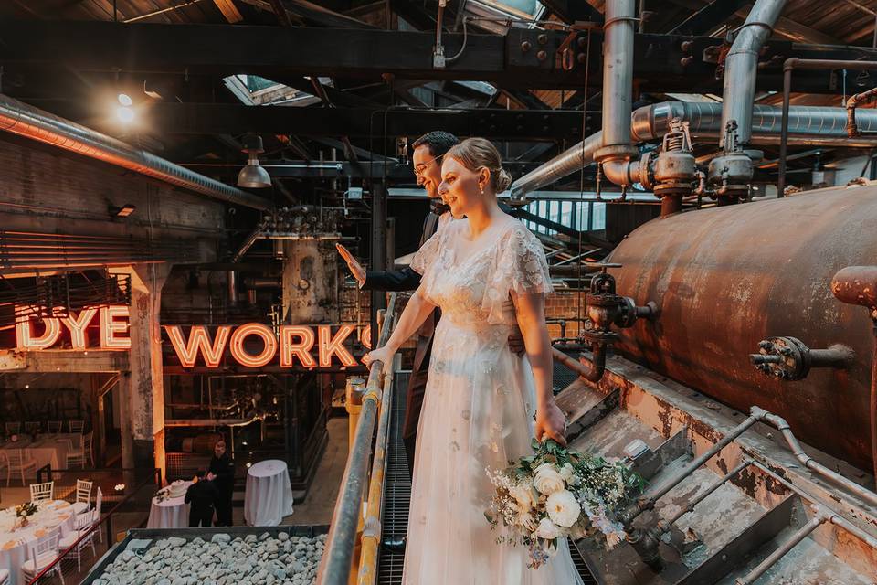 Globe dye works wedding