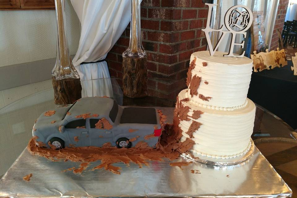 Car inspired cake