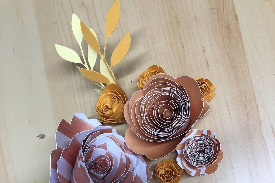 Spring paper flowers