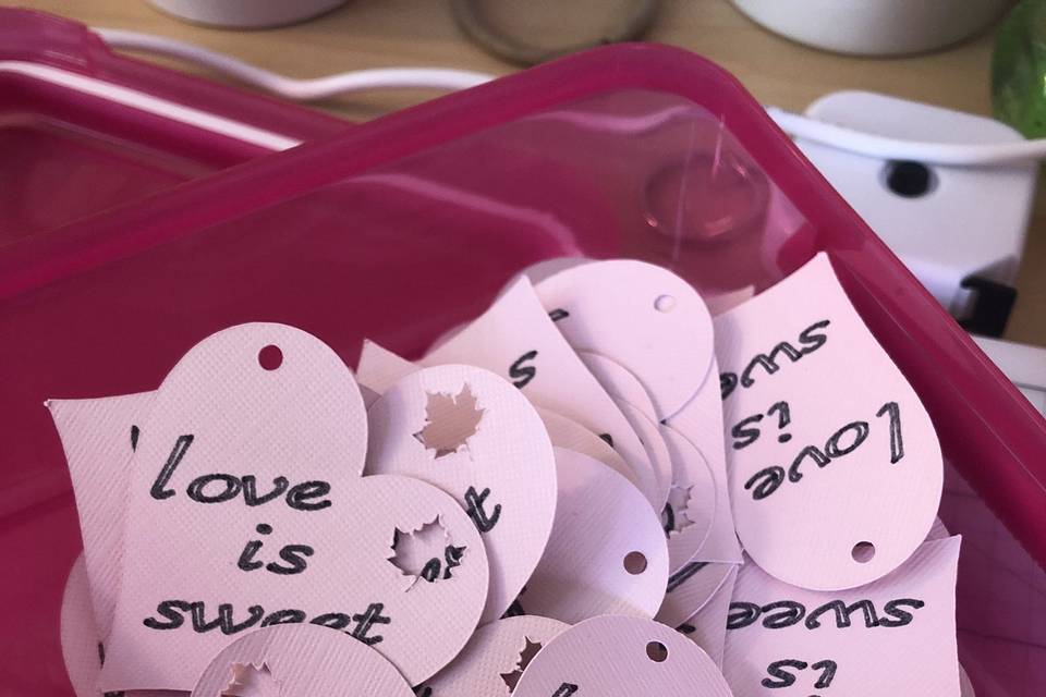 Wedding favor tags