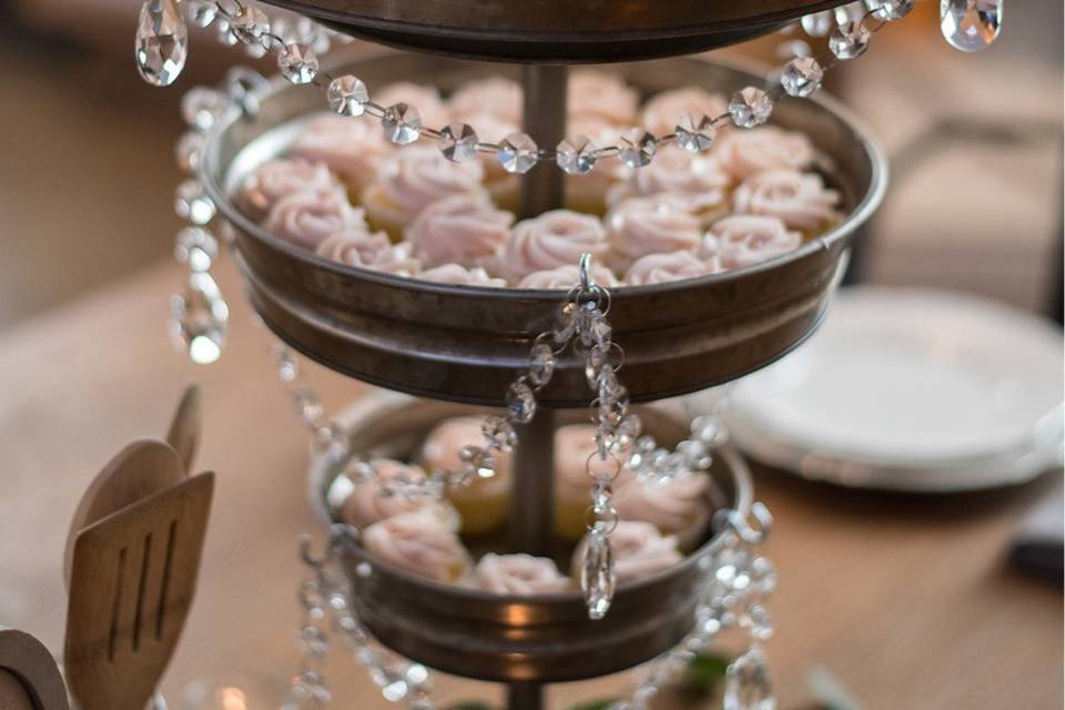 Mini cupcake chandelier