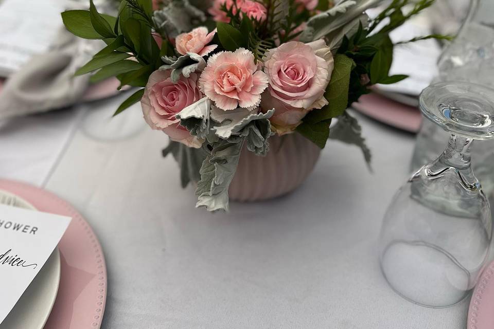 Flowers on table