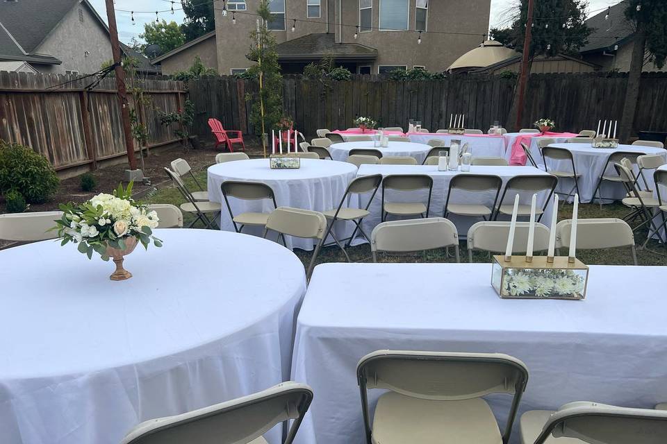 Table and chairs