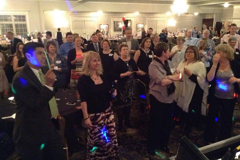 Guests partying