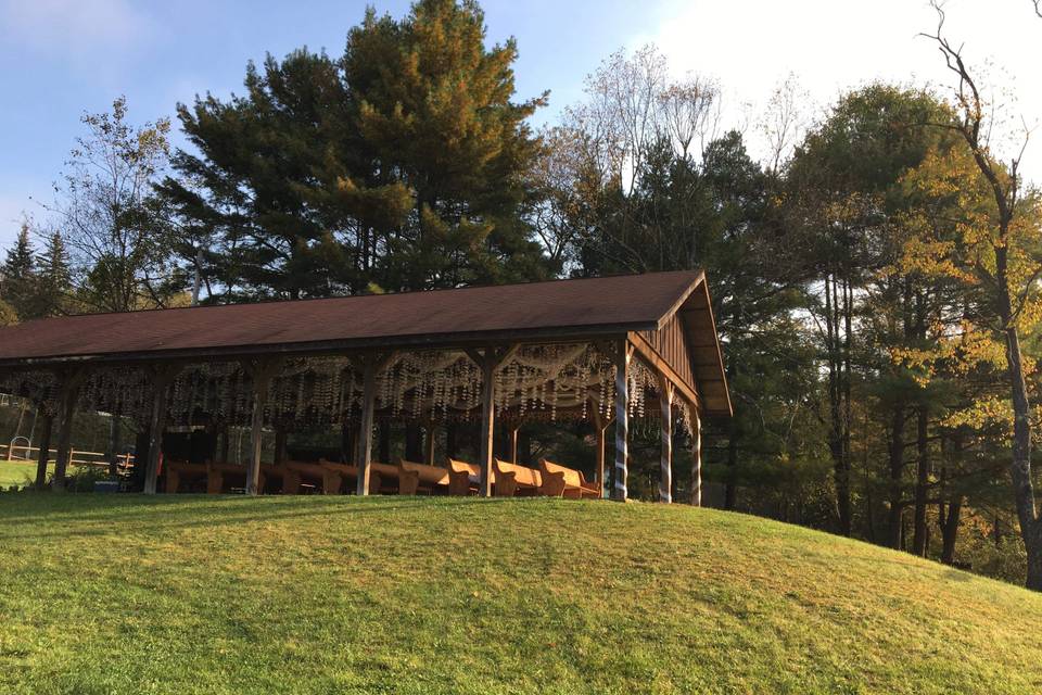 Burke Pavilion overlooks Lake