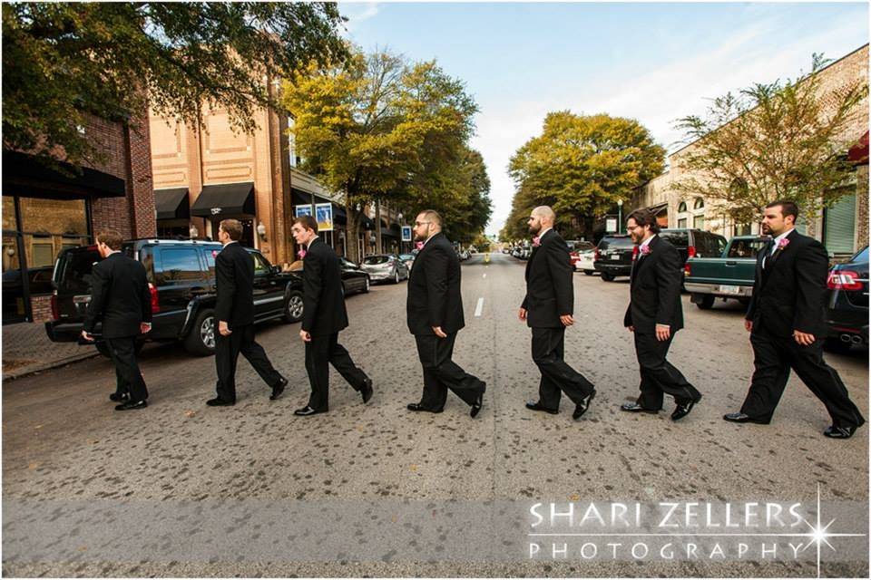 The groom with his groomsmen​