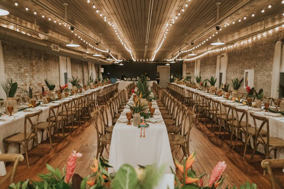Tiki Wedding Reception