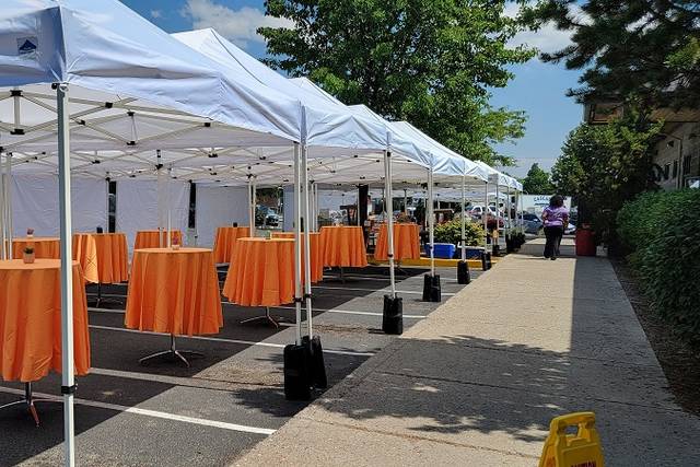 Tents and cocktail tables