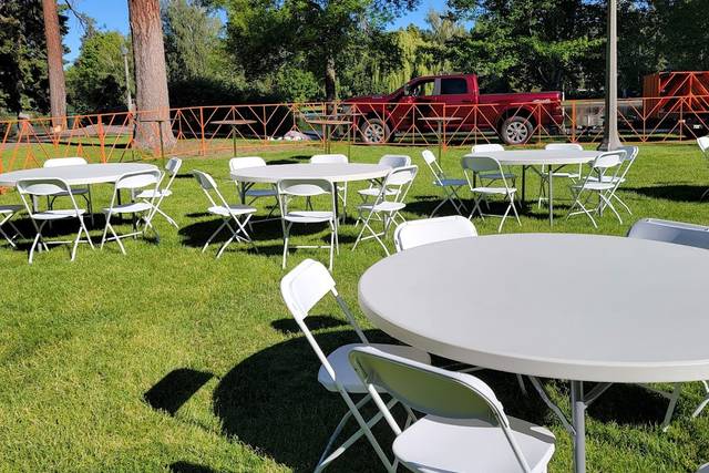 Chairs and tables