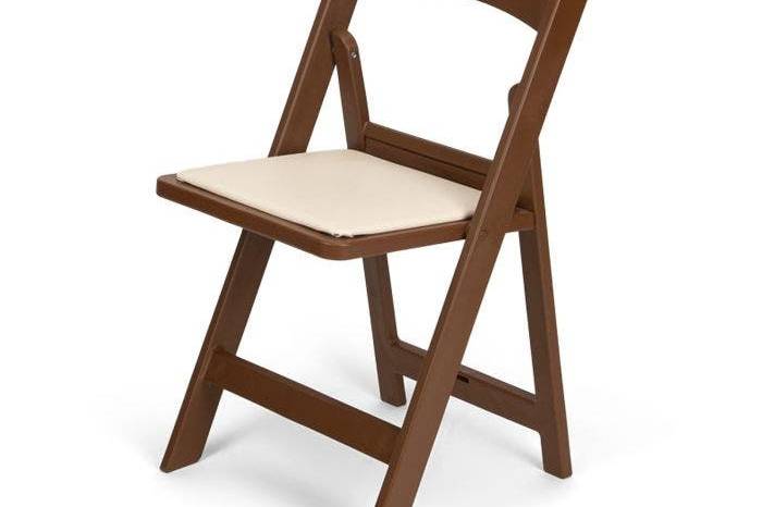 Brown resin chair