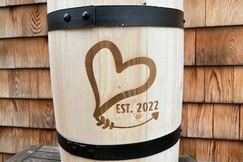 Engraved 5 Gallon Barrel