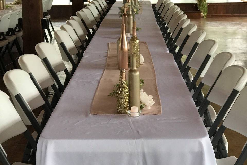 The table set-up