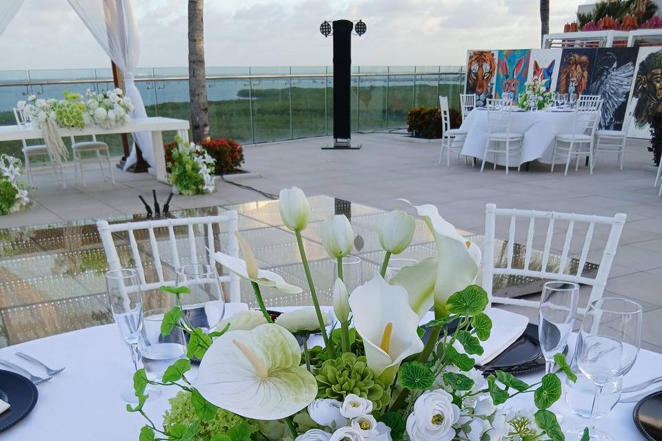 Table  reception Set Up