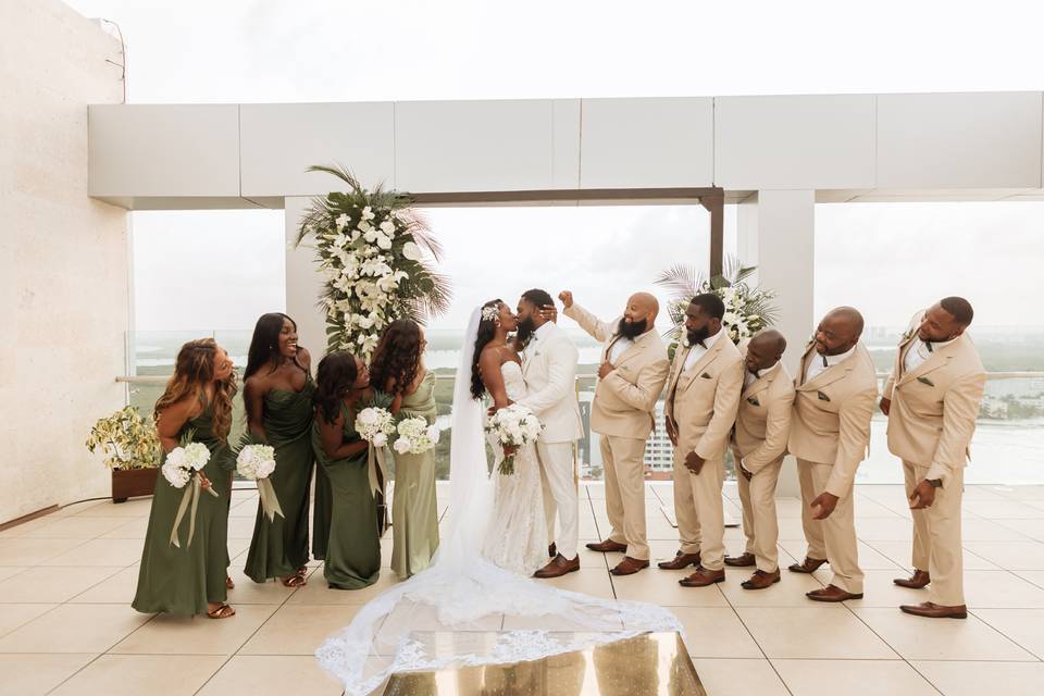 Newlyweds Lobby Stairs
