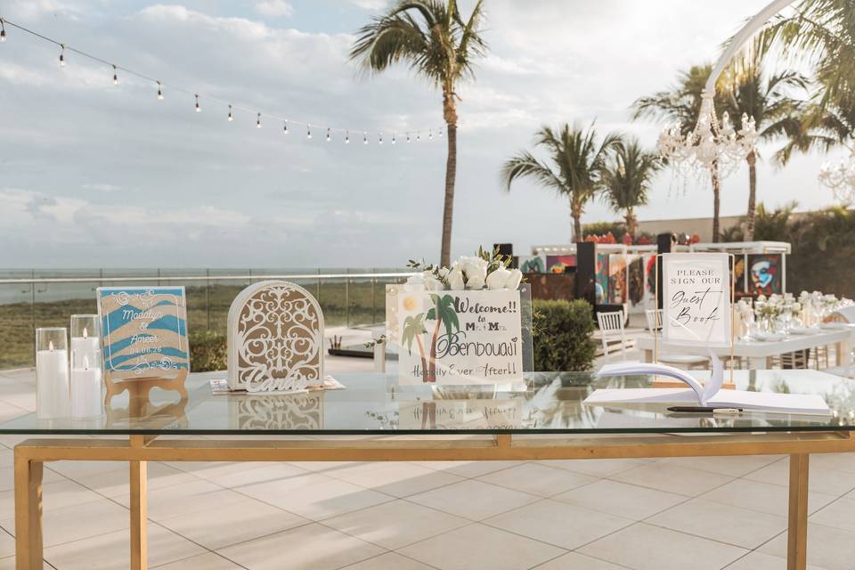 Welcome Table- Amare Roof Top