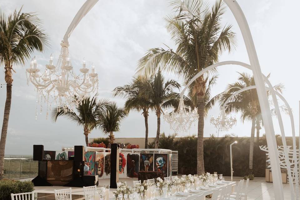 Dinner Reception- Amare Roof T