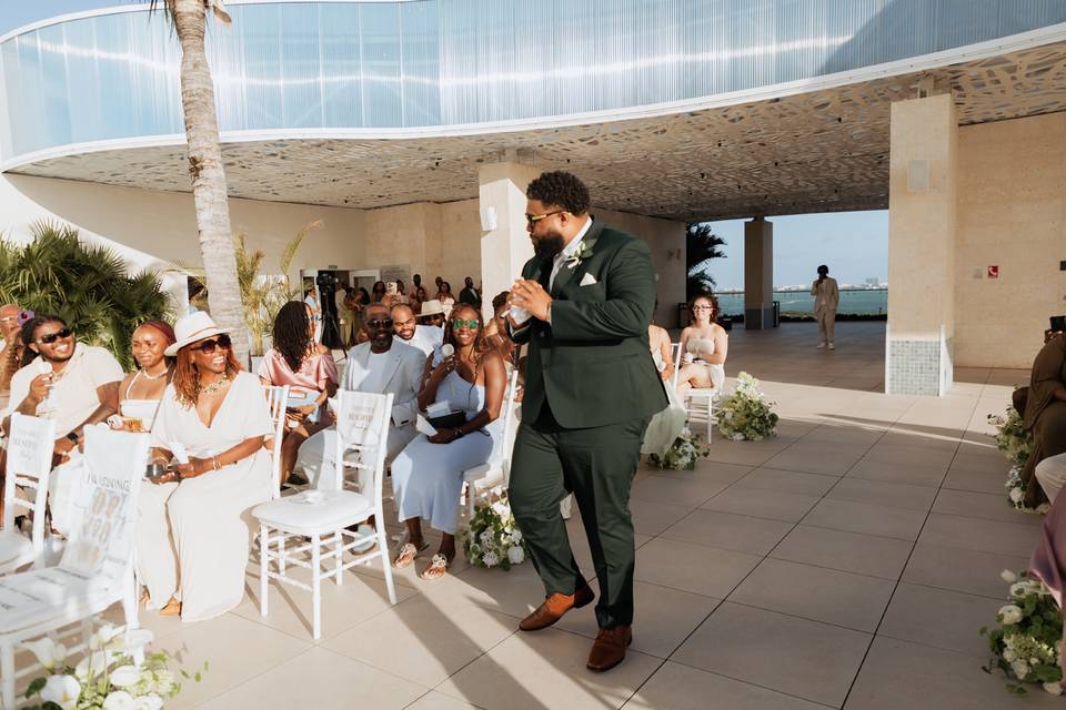 Groom Entrance-Amare Roof T