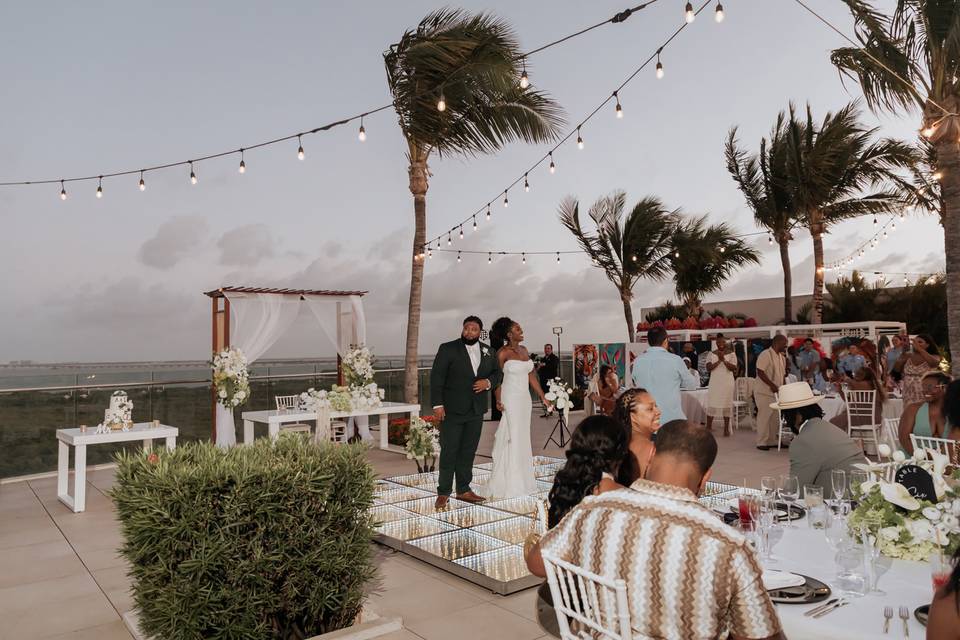 Newlyweds Dance- Amare Roof To
