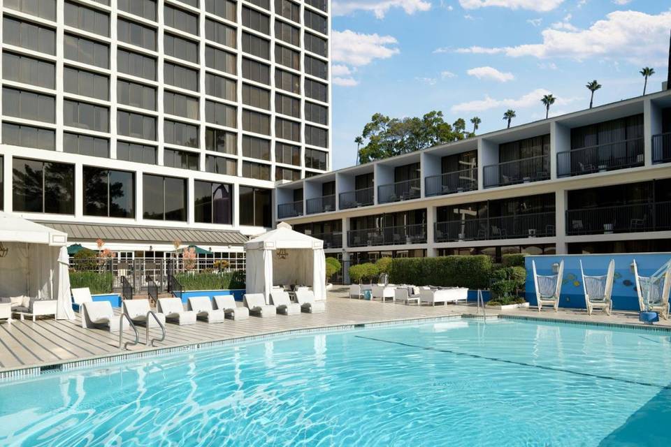 By the pool