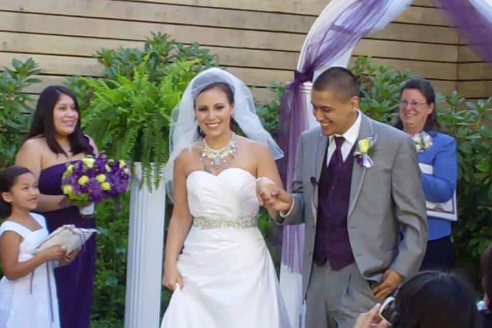 Danae and Frank are a fun spirited couple who I had the honor of officiating their wedding on July 21st, 2012! I hope the best to them and their wonderful daughters in their future life adventures together!